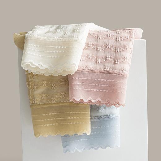 【云感轻收腹蕾丝内裤】浪漫花朵蕾丝 高腰三角裤女轻收腹轻薄裸感包臀桑蚕丝裆内裤女生薄款 商品图6