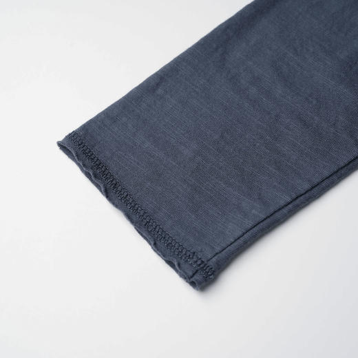 ROMI STUDIO “亨利经典” 100%竹节棉亨利领冚哈梭卷边T恤421G9029【不翻单】 商品图3