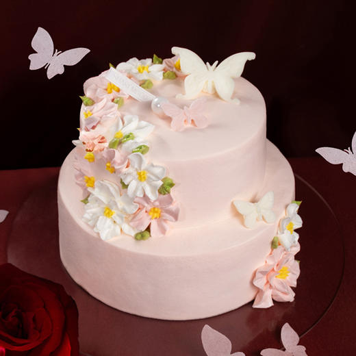 蝴蝶花海·玫瑰花冻希腊酸奶蛋糕 | 旋木烘焙 商品图4