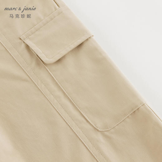马克珍妮女童双侧大口袋休闲直筒裤儿童裤子2024年秋装新款241362 商品图3