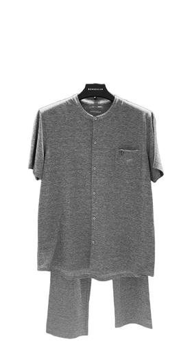 【棉+亚麻】SCHIESSER德国舒雅 铂雅男士高端92.97%棉+7.03%亚麻吸汗透气绅士套装95/16685H