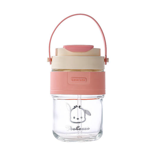 「19.9元包邮！送3D贴」高颜值水杯儿童卡通玻璃杯简约便携随手杯女生网红帕恰狗吸管杯餐饮用具 商品图4