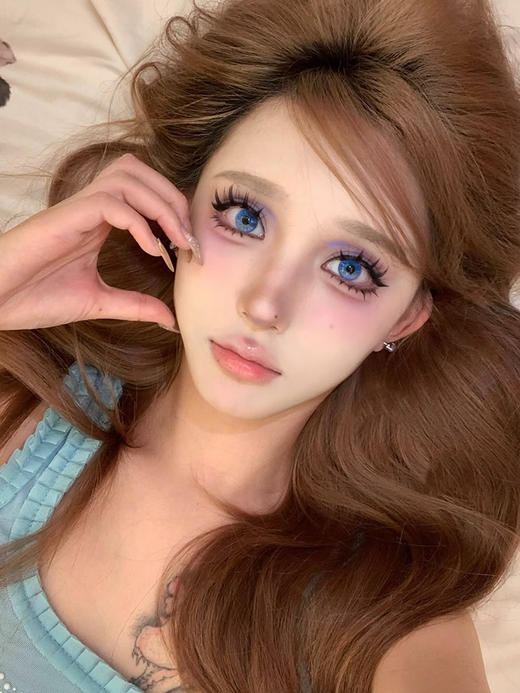 Woolilens旗下 COS片 | 蓝海冰钻&碎梦歌姬&极乐伊甸 | 14.2mm白狮参考着色中等直径  日抛 商品图2