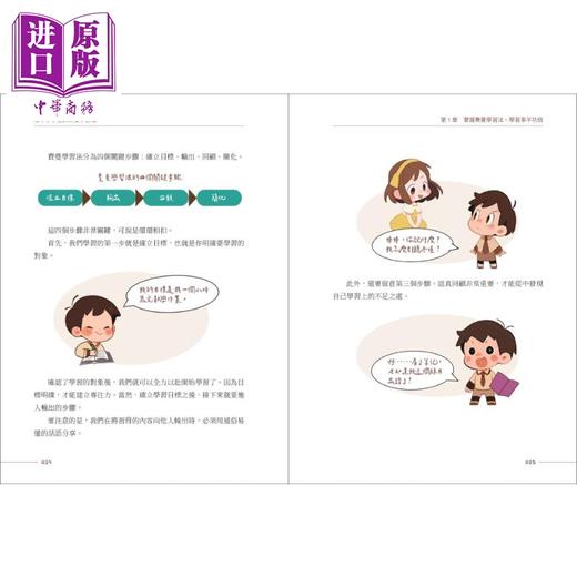 【中商原版】给中小学生的费曼学习法 漫画版 港台原版 儿童科普读物 知识绘本 图文版 学习训练实作指南 高效学习 7-15岁 商品图3