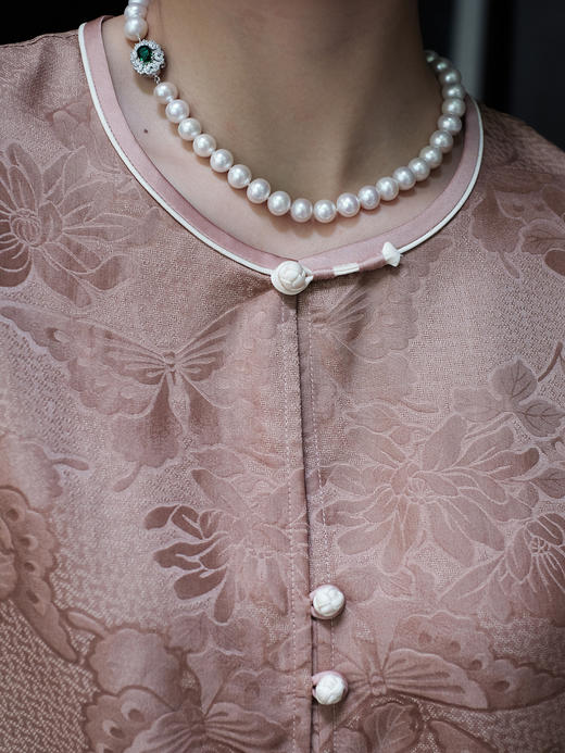 盛唐婧 |真丝香云纱四经绞罗对襟小外套 商品图3