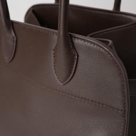 ROMI STUDIO “复古优雅” 双层荔枝纹头层牛皮托特手提包 24SSB181 商品图2