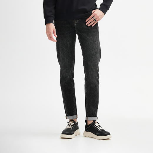 【新品上新】HX 春秋季水洗修身牛仔长裤Y201430010101 商品图1