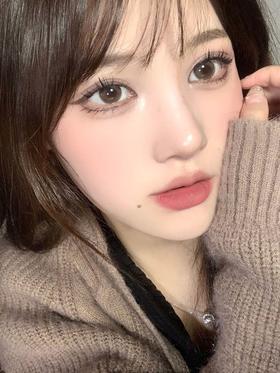 annakelly 半年抛美瞳 三重茶 直径14.0mm着色13.5mm