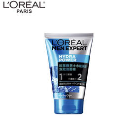 【自营】 欧莱雅 男士水能润泽双效洁面膏 100ml