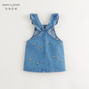 马克珍妮女童满底绣花软牛仔背带裙儿童裙子连衣裙秋装新款241636 商品缩略图1