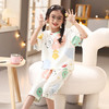 芬腾睡衣女童纯棉短袖夏季薄款母女套装女孩中大童宝宝亲子家居服 商品缩略图4