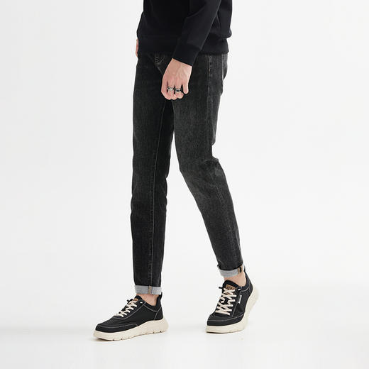 【新品上新】HX 春秋季水洗修身牛仔长裤Y201430010101 商品图3