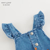 马克珍妮女童满底绣花软牛仔背带裙儿童裙子连衣裙秋装新款241636 商品缩略图3