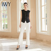 IWY/黑色无袖西装马甲白色微喇裤气质时尚两件套高级感职业套装M1997+P1997 商品缩略图0