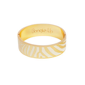 北京仓｜BANGLE UP-Zebra-白色 斑马纹 宽手镯［法国设计师］