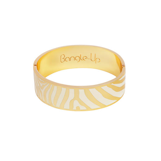 北京仓｜BANGLE UP-Zebra-白色 斑马纹 宽手镯［法国设计师］ 商品图0