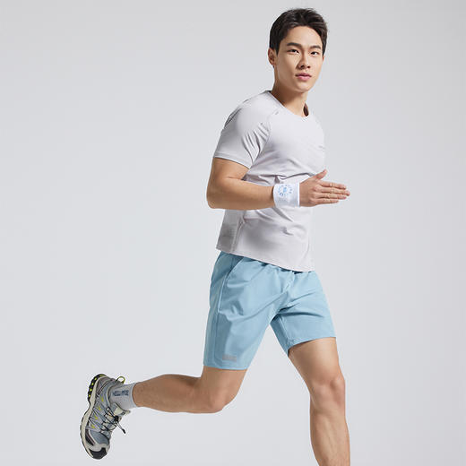 OMG运动 纯色五分短裤男夏季外穿运动裤健身透气薄款跑步宽松休闲J-FMDK2695 商品图3