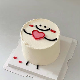 4英寸心花怒放 520蛋糕（百分百进口动物奶油）