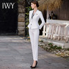 IWY/秋款白色西装九分小脚裤两件套正式场合招待通勤干练职业套装CP1761 商品缩略图4