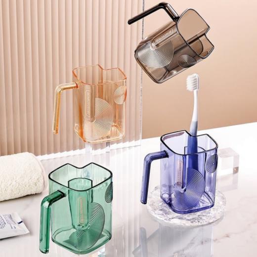 📣【轻奢时尚洗漱杯】1.优质材质，防水也防潮、😍耐高温，无异味~ 2.自带牙刷收纳仓， ❣️ 商品图0