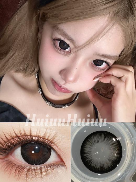 【大直径】PINKG-水晶黑-14.5mm【半年抛 0-800度 无525/575】 商品图0
