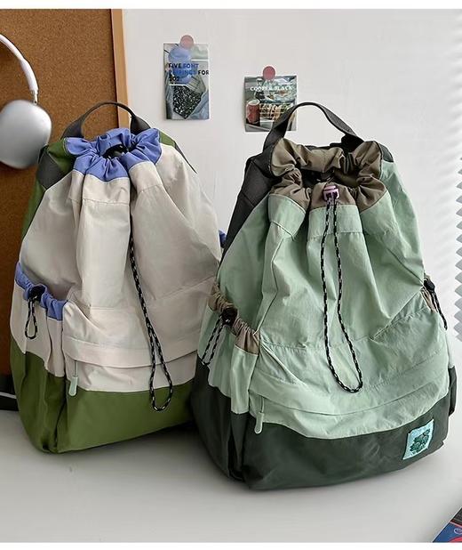 👉【椒盐和猫束口抽绳大容量背包】✅超大容量设计，轻松装下羽毛球拍、笔记本电脑、✨书本等日常用品，完全满足了我对于实用性的需求！ 商品图0