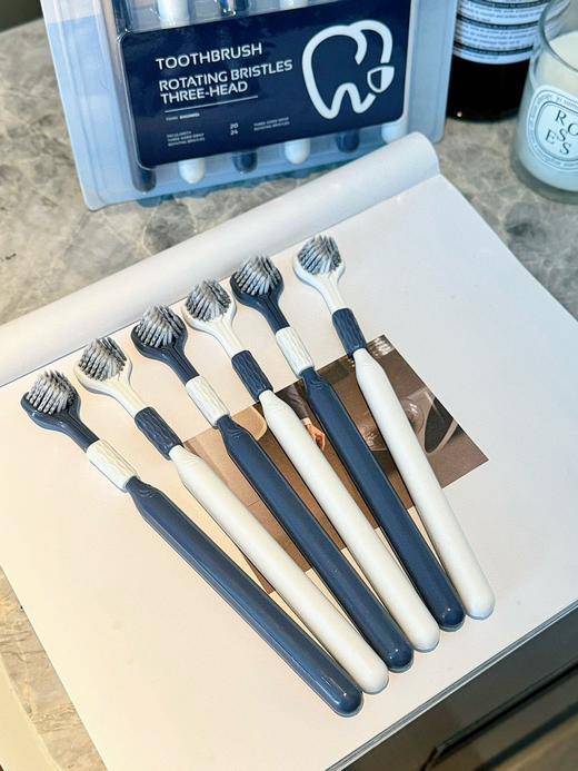 山姆同款三面牙刷❗️刷1次顶10次❗️山姆同款在售59.9元6支，‌开团💰49.9元12支【‬chocoikes 渍齿净护龈三面刷】⁫ 商品图2