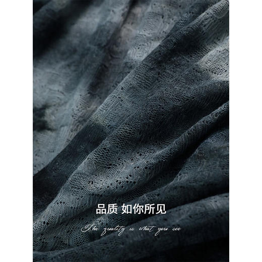 COCOBELLA手工扎染渐变镂空提花针织衫秋休闲套头罩衫TS7018 商品图4