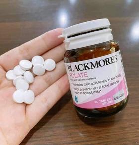 Blackmores纯叶酸备孕预防胎儿畸形中老年降低中风500mcg 90粒