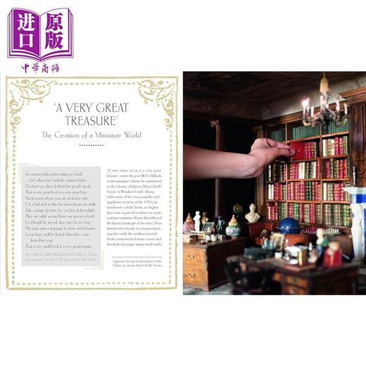 【中商原版】The Miniature Library of Queen Marys Dolls House 进口艺术 玛丽皇后的玩偶屋里的微型图书馆 商品图3