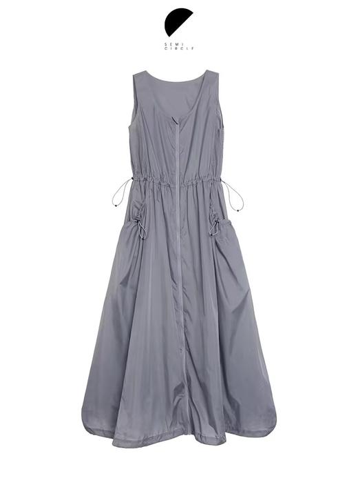 半圆/D24201127/无领背心式轻运动连衣裙 商品图3