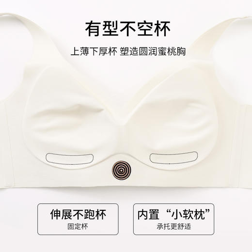 雅黛丽内衣女无痕聚拢上托显大文胸无钢圈收副乳防下垂美背胸罩女 商品图4