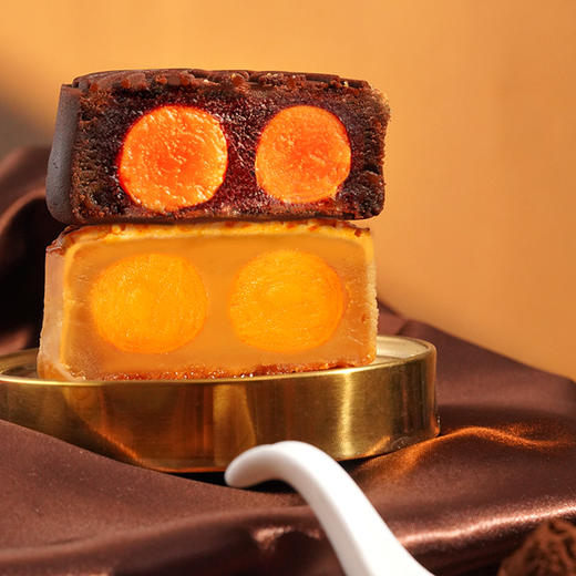 【广州酒家&Dove】巧克力双黄白莲蓉月饼礼盒720g4粒装 商品图2