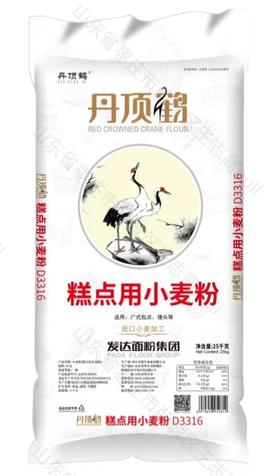 （发达）丹顶鹤糕点用小麦粉   蛋糕粉  25kg/袋