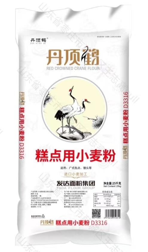 （发达）丹顶鹤糕点用小麦粉   蛋糕粉  25kg/袋 商品图0