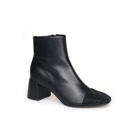 豪麟名鞋LORIBLU女鞋短靴羊皮革LR80N黑色