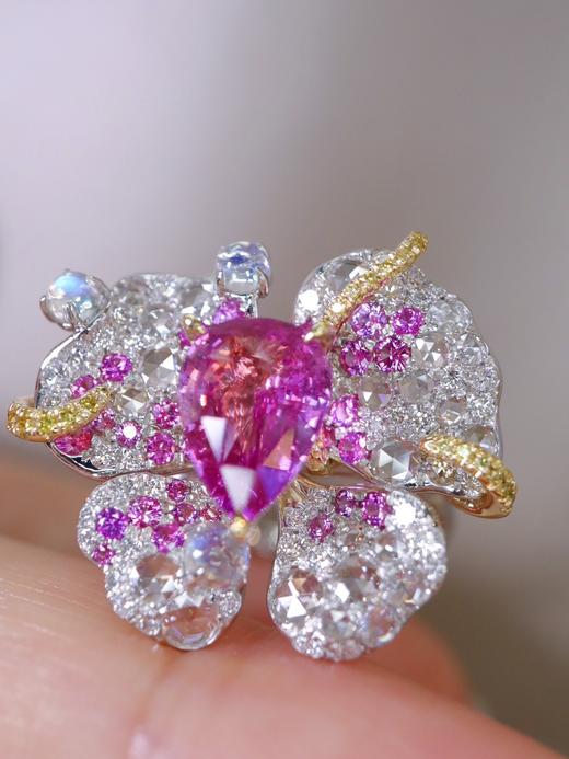 2.33ct 7.05g 帕帕拉恰戒指 商品图3