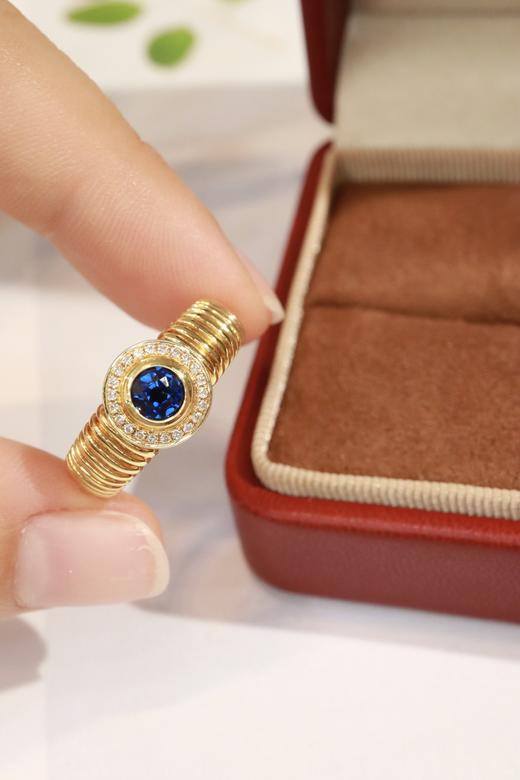 0.50ct 蓝宝石戒指 商品图5