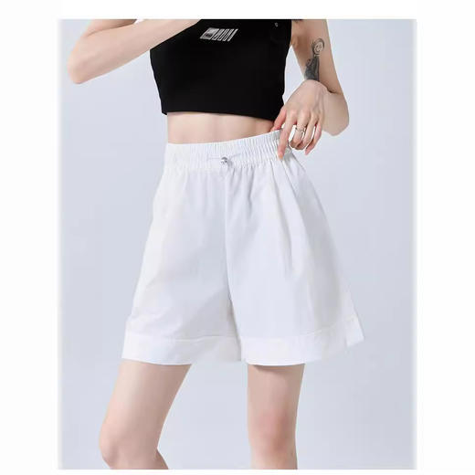 夏季【速干休闲短裤】高腰显瘦运动女裤 抽褶工装裤高腰A版型短裤 商品图1