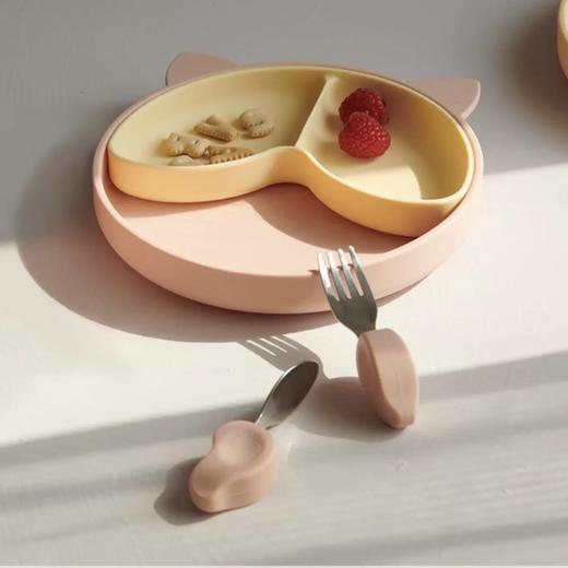 【品牌直供】Qlittle辅食分隔盘+叉勺套装 商品图0