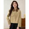 【年货节】熙世界复古拼接翻领短外套小个子短款2025秋季新款百搭夹克上衣 商品缩略图1