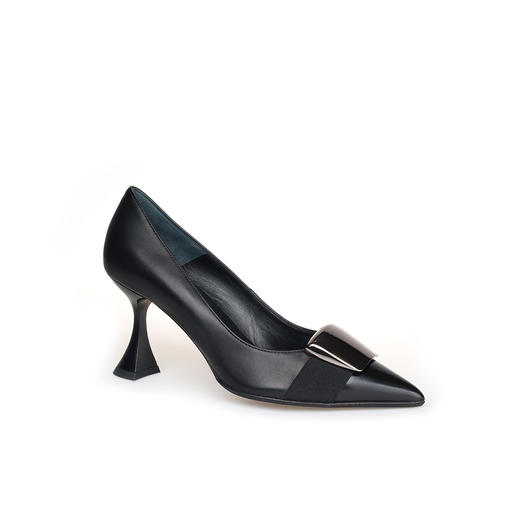 豪麟名鞋LORIBLU女鞋皮鞋羊皮革LR68P黑色 商品图0