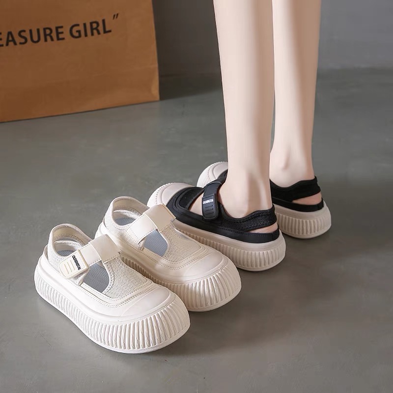 【上脚超软！！】CuckooBird魔术贴镂空小白鞋 轻盈柔软 俏皮减龄时尚百搭 防滑耐磨 舒适透气