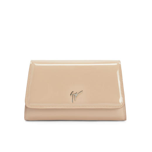 Giuseppe Zanotti 女士金属签名徽标单肩包 浅褐色 EB40007003 商品图0