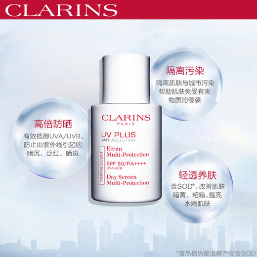 3666057199332	娇韵诗CLARINS	轻透防晒乳自然色30ml高倍防晒霜清爽 商品图2