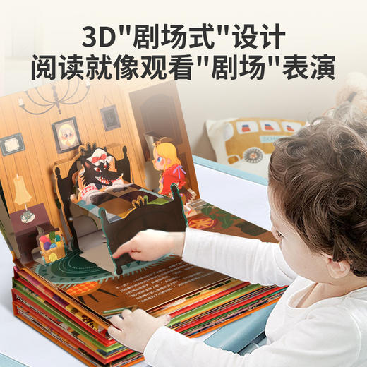 【非点读】格林童话+安徒生童话+一千零一夜+中国神话故事+中国经典故事+成语故事+西游记3D立体剧场书（共56册） 商品图8