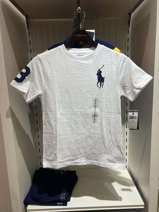 Polo Ralph Lauren 男大小童刺绣马标纯棉透气大3号圆领短袖T恤 商品图0