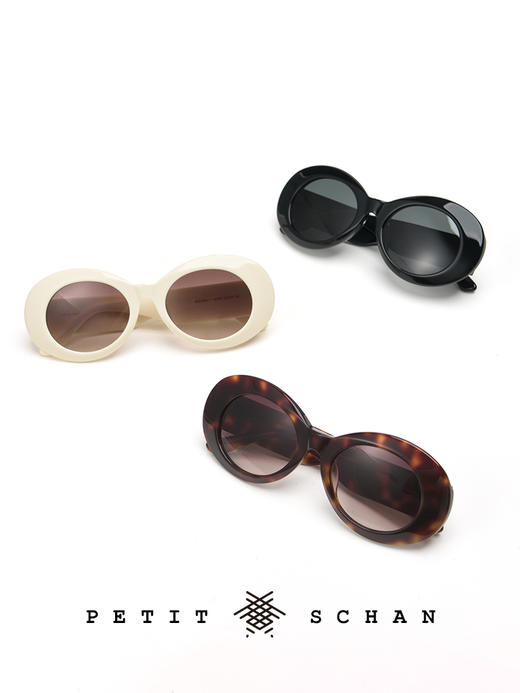 3000积分兑换 PETIT SCHAN小闪 蒂梵尼的早餐 经典复古赫本椭圆墨镜 商品图13