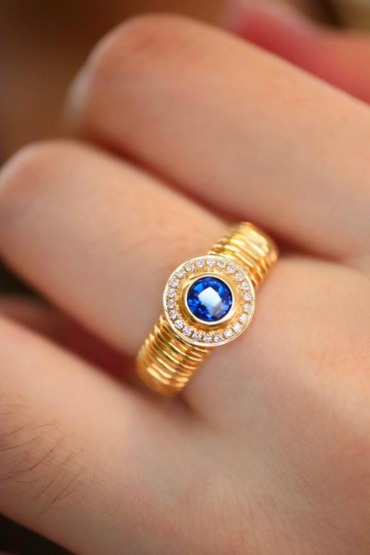 0.50ct 蓝宝石戒指 商品图8