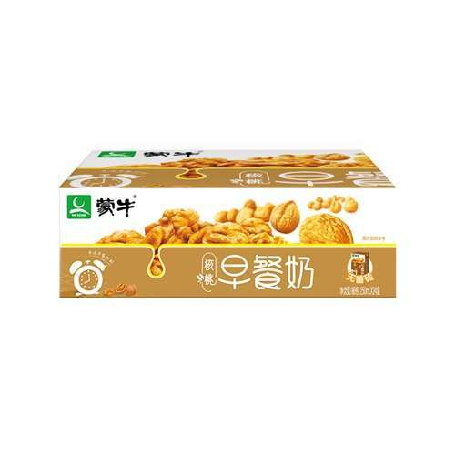 蒙牛早餐奶核桃味利乐包250ml*24 商品图0